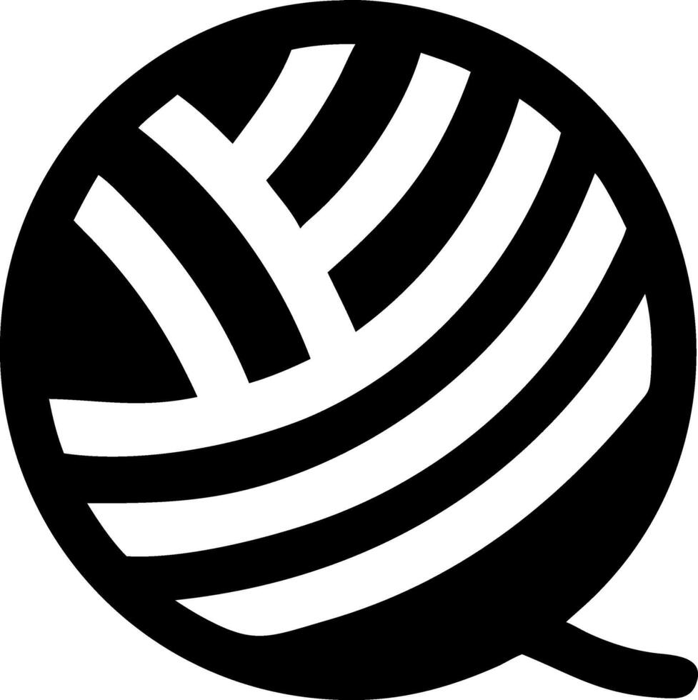 Yarn Ball Icon Design vector