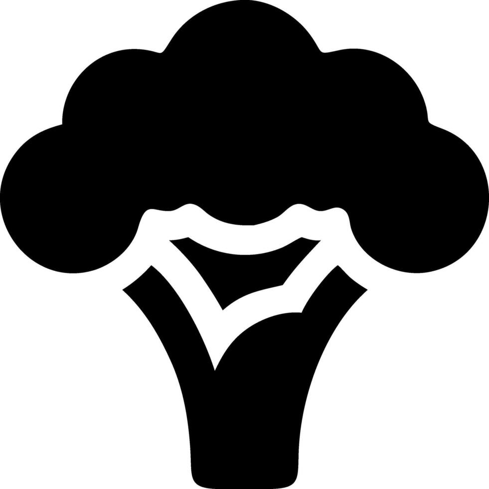 Classic Broccoli Icon Design vector