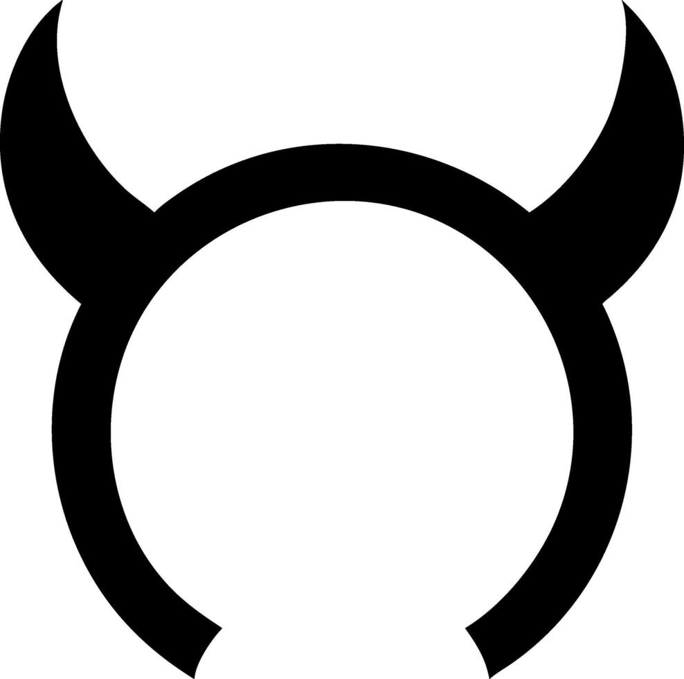 Funky Devil Horns Symbol Design vector