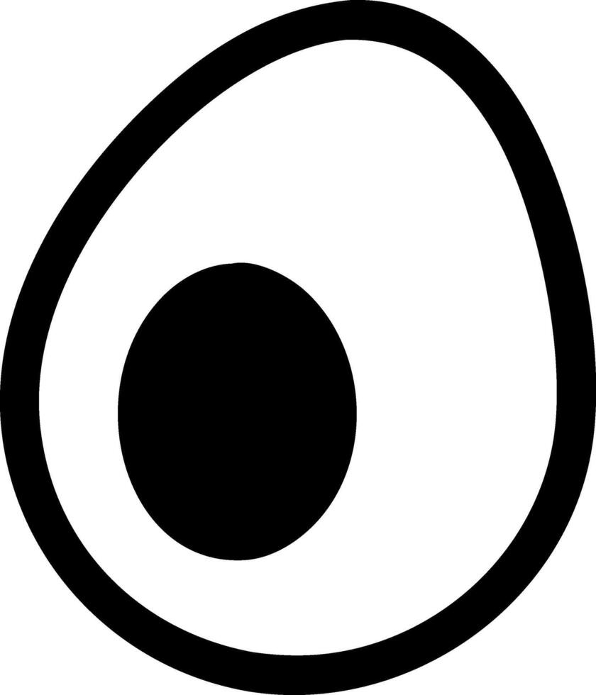 Artistic Egg Icon Representation vector