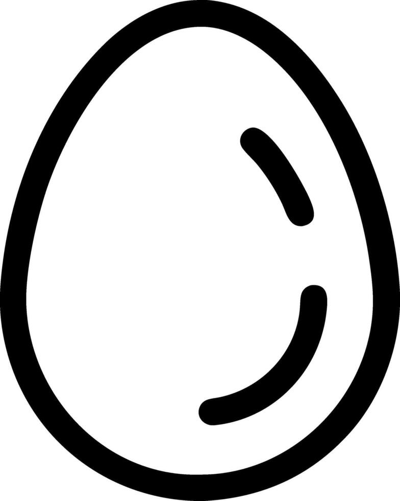 Modern Egg Icon Representation vector