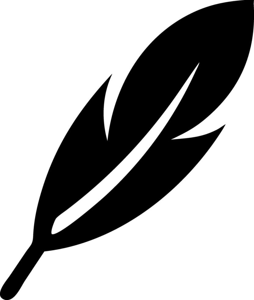 Bohemian Feather Icon Representation vector