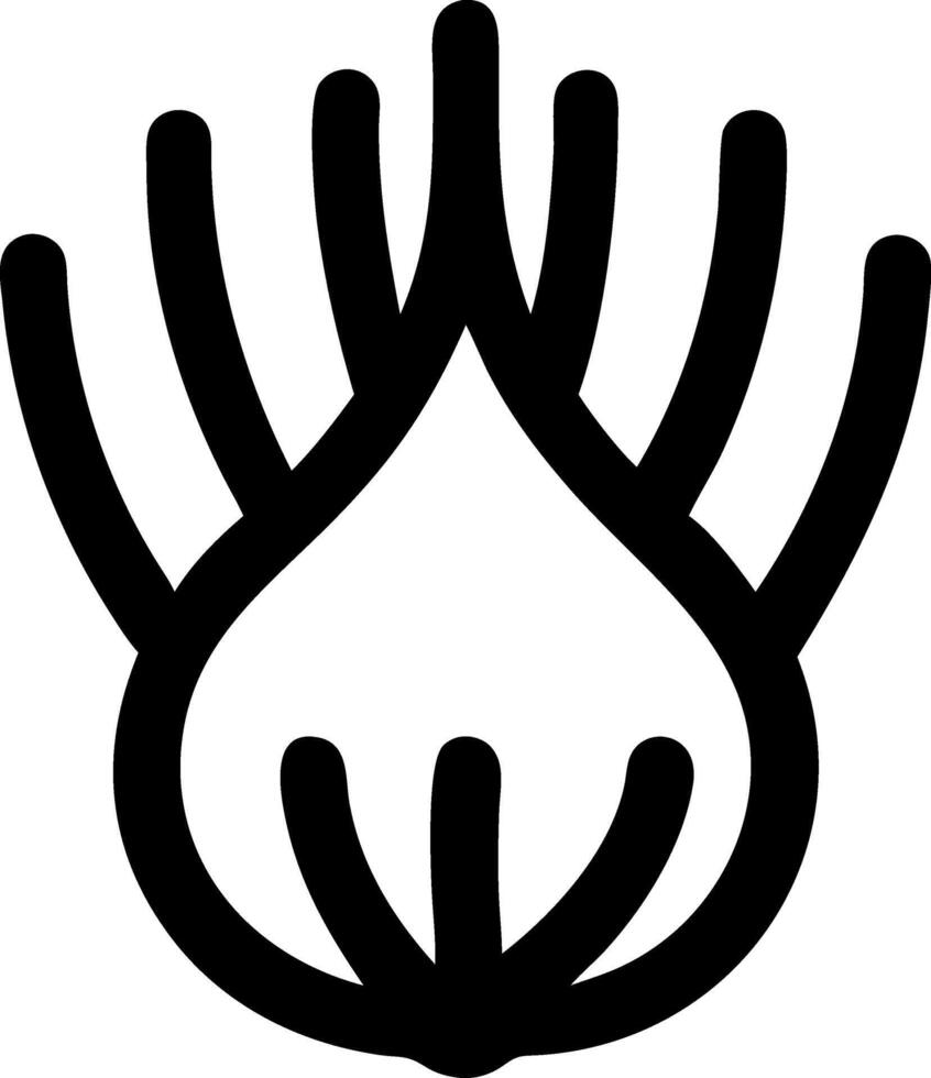 Fennel Bulb Symbol Set vector