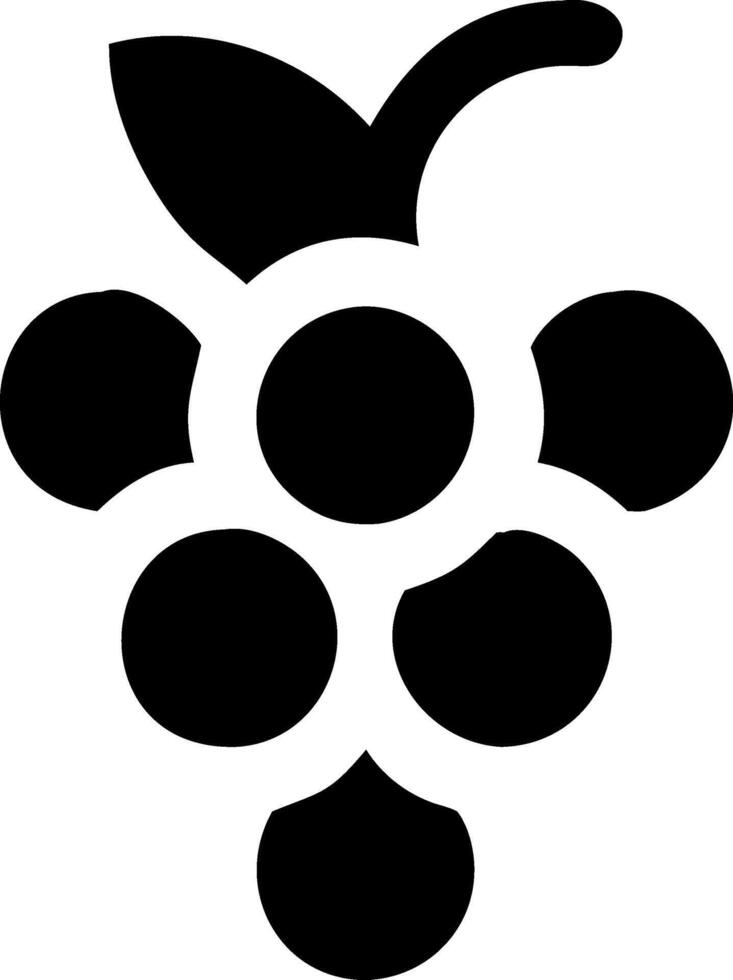 Bunch of Grapes Symbol Set vector