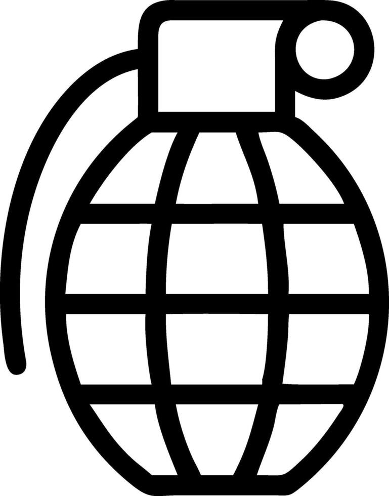Simple Grenade Symbol Set vector