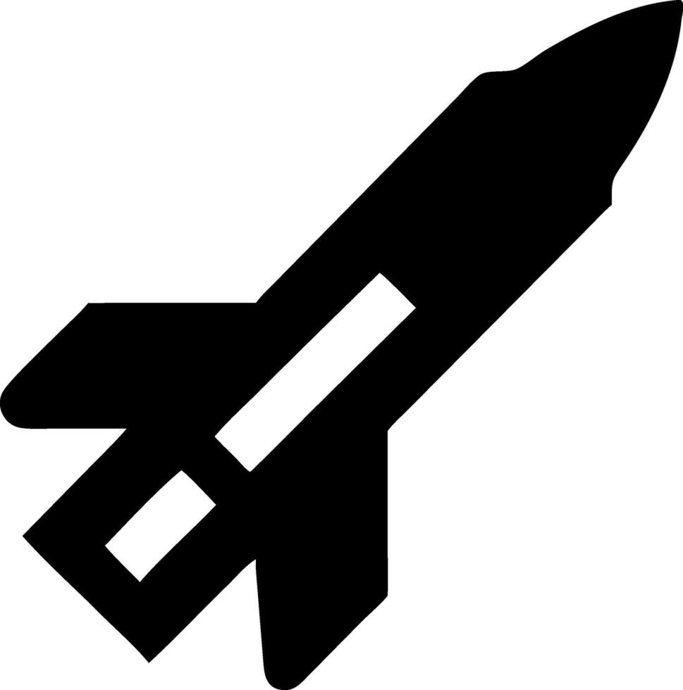 Iconic Missile Icon Design vector