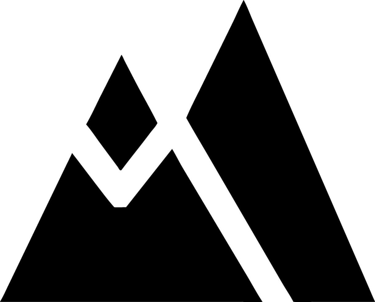 Adventure Mountain Icon Representation vector