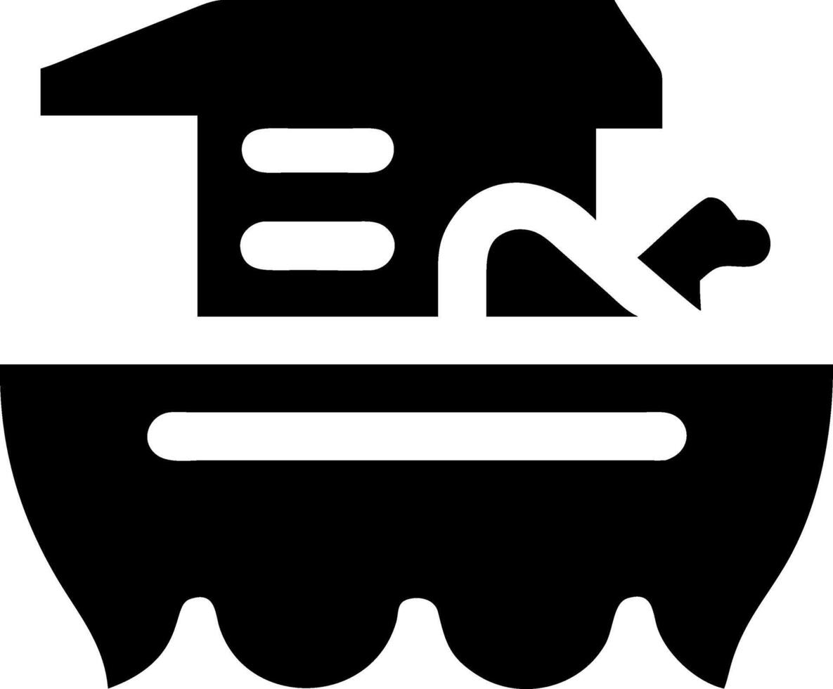 Classic Noah's Ark Icon Design vector