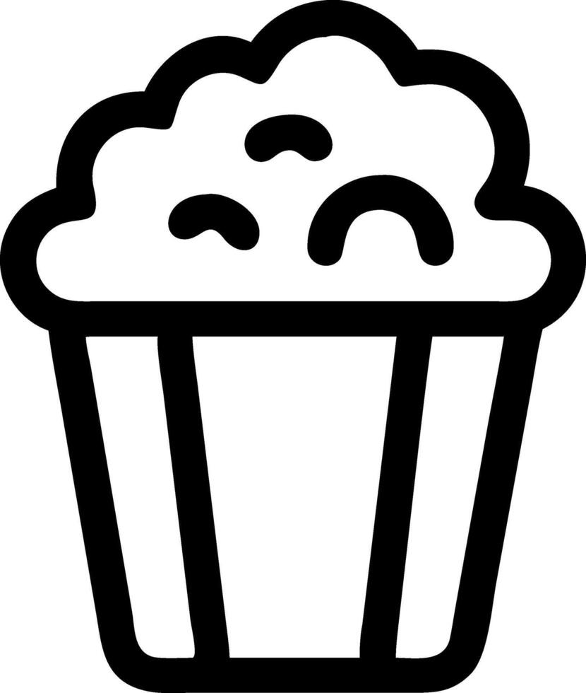 Buttered Popcorn Icon Design vector