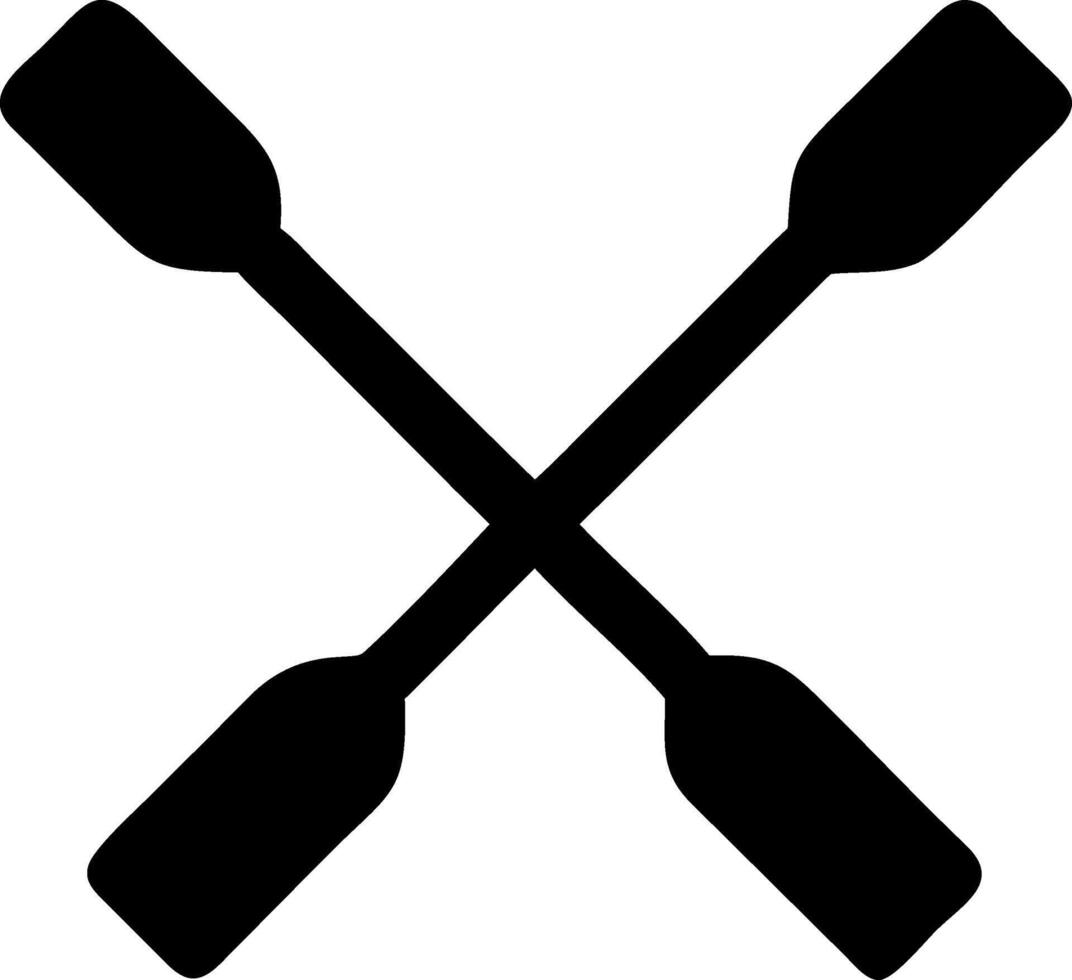 Sporty Oars Symbol Collection vector