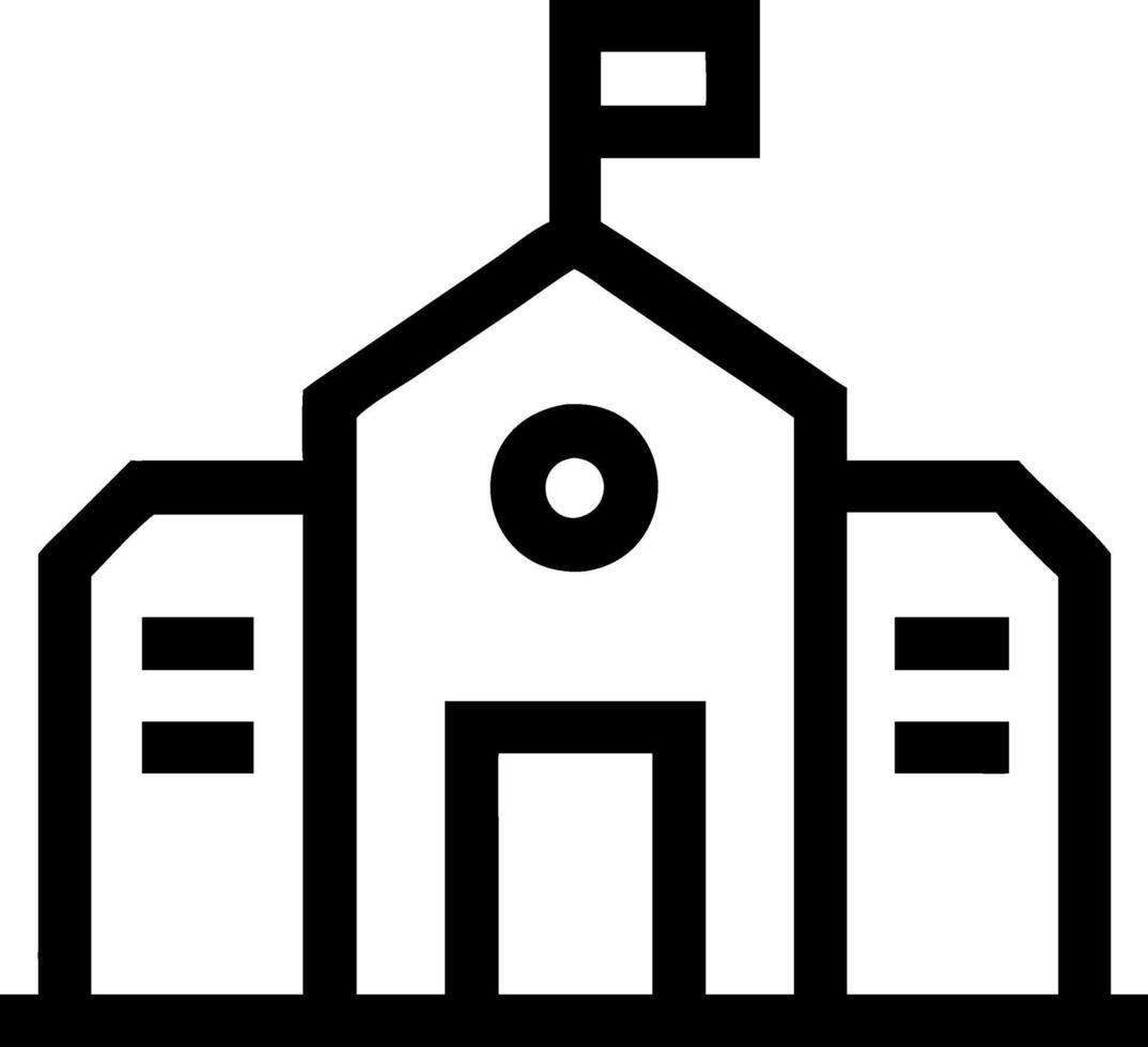 Campus Building Symbol Pack vector