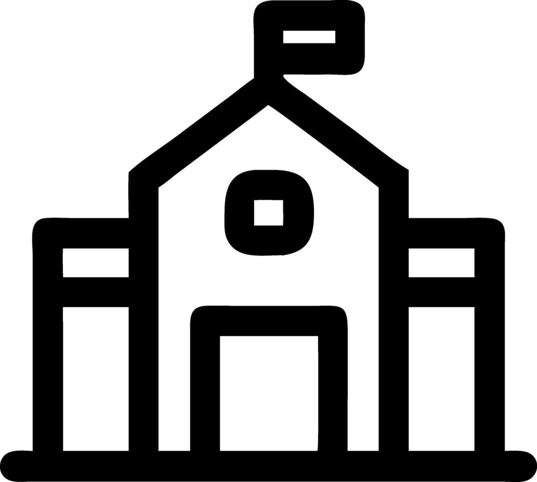University Building Icon Design vector