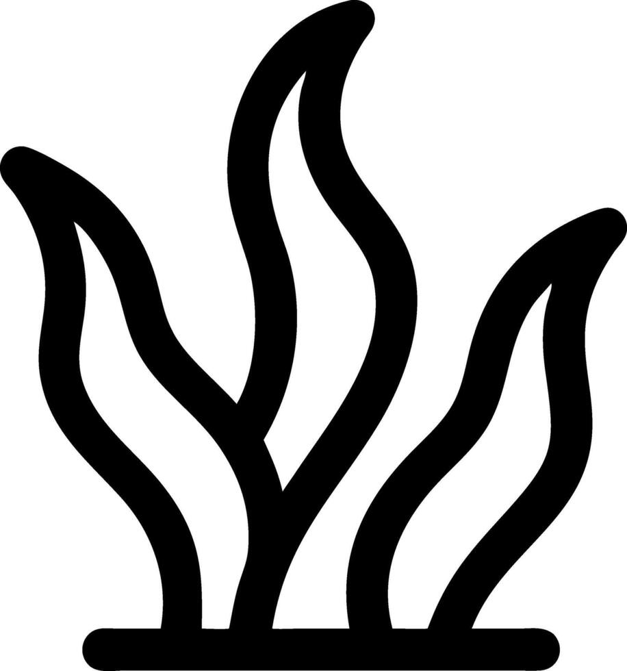 Seaweed and Waves Icon Set vector