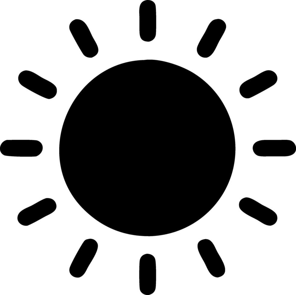 Minimalist Sun Icon Concept vector