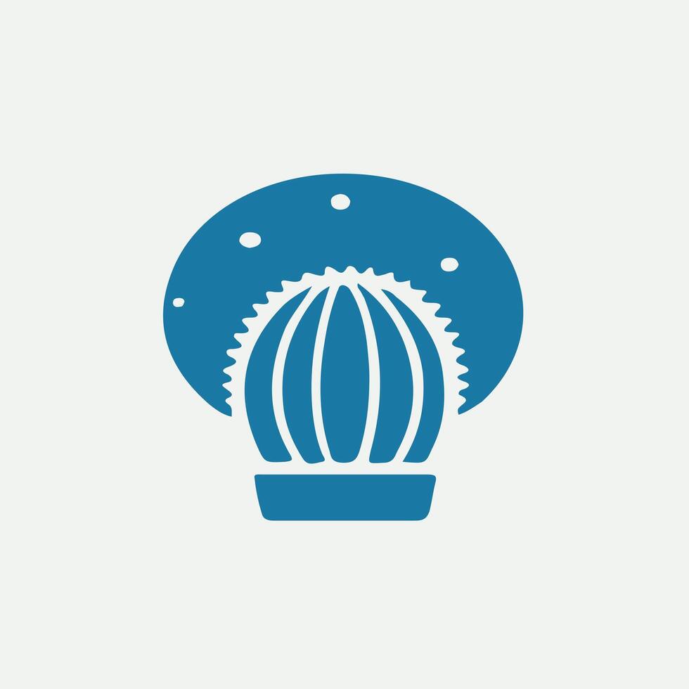 Rhythms Cactus Logo Design vector