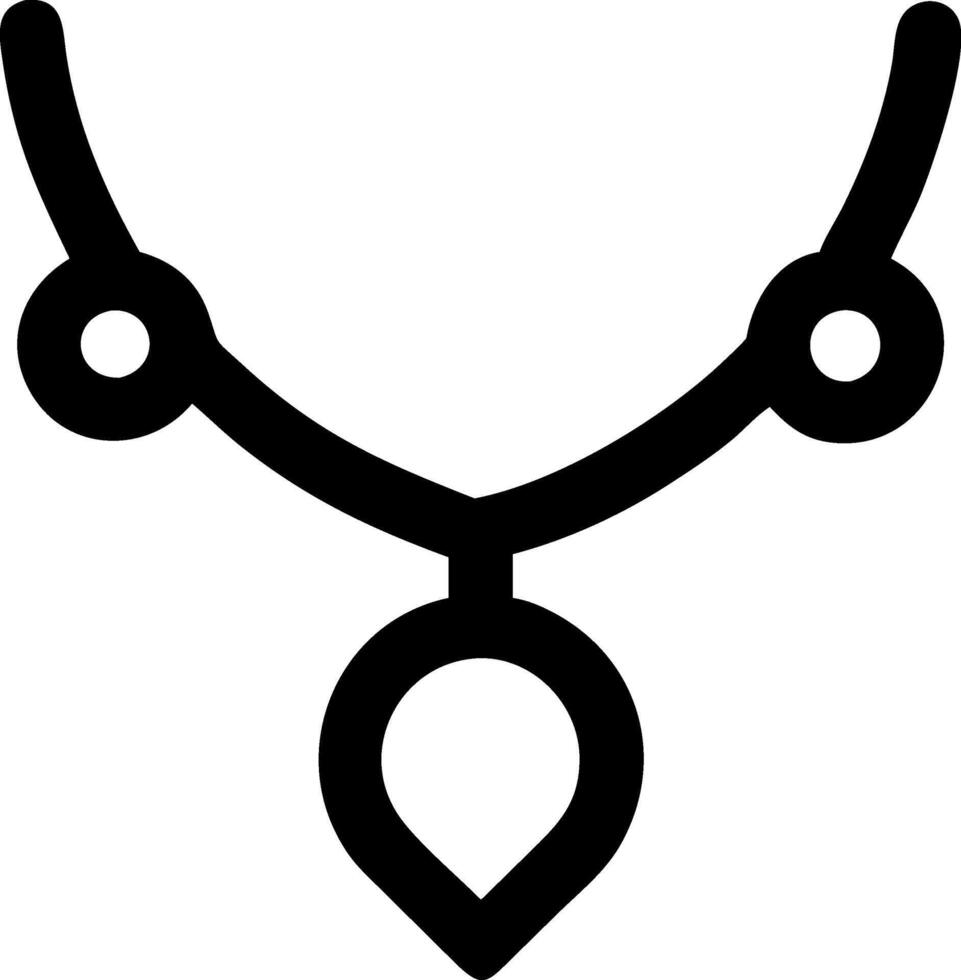 Pendant Necklace Icon Series vector