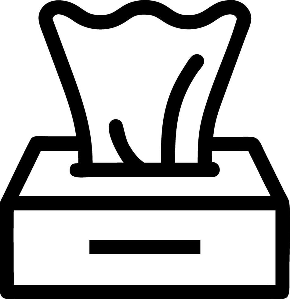 Convenient Tissue Pack Icon Collection vector
