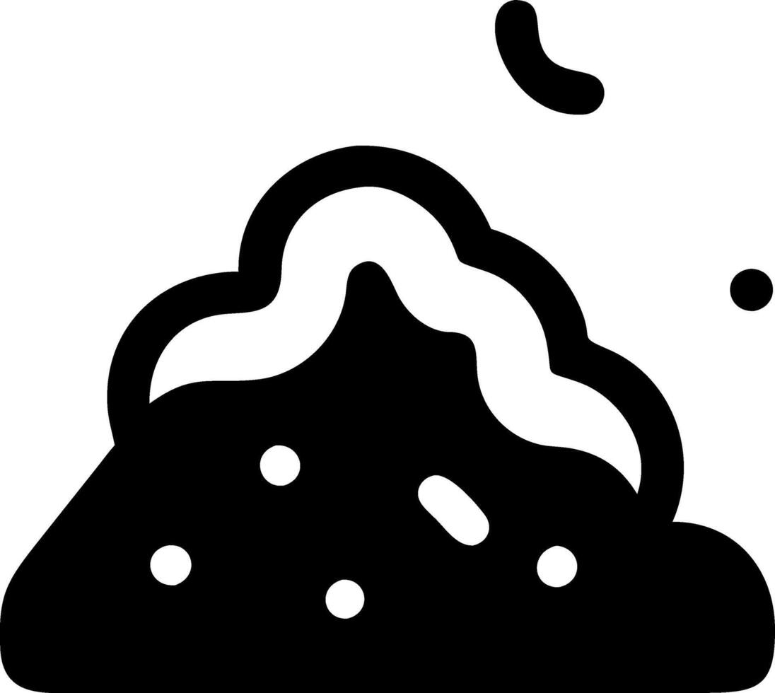 Earthwork Pile of Dirt Icon Collection vector
