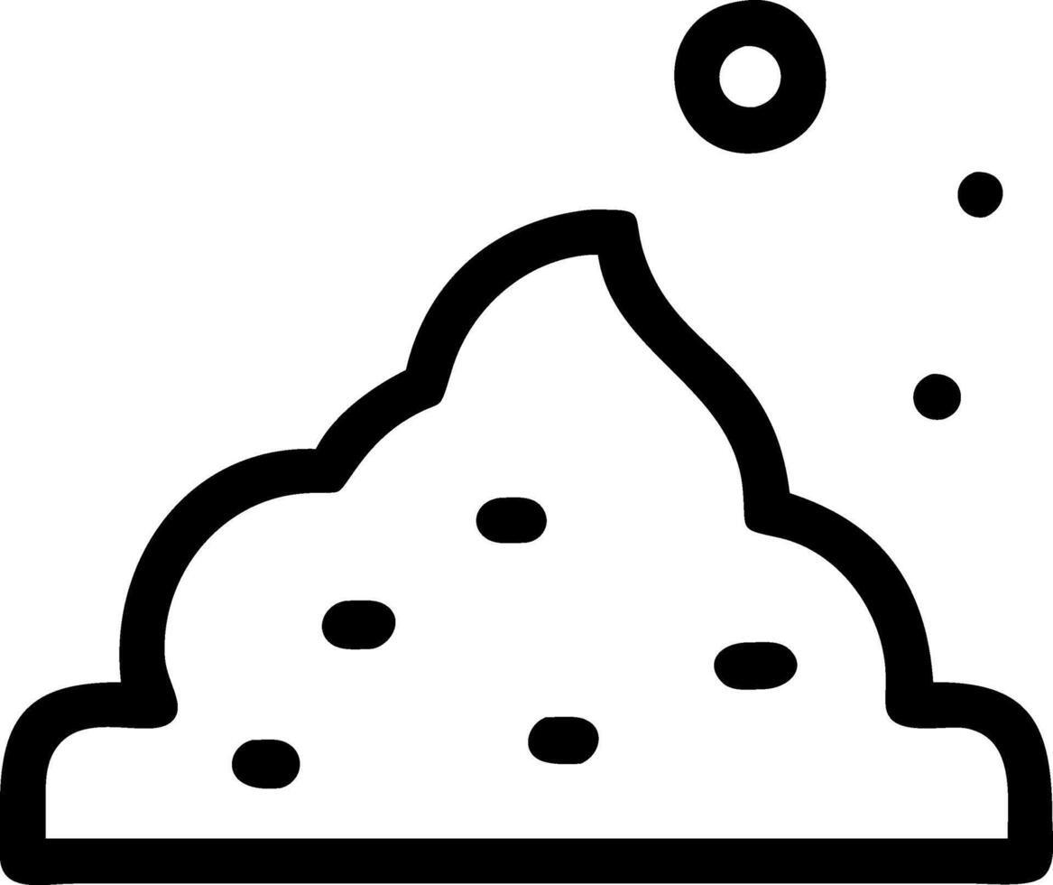 Earthy Pile of Dirt Icon Collection vector
