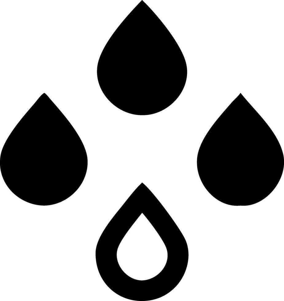 Raindrop Pattern Emblem Set vector