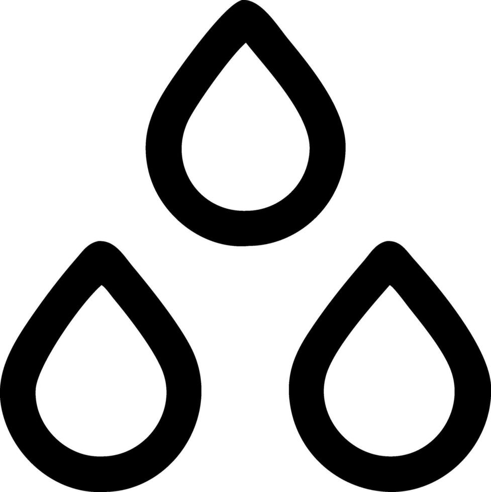 Natural Raindrops Icon Designs vector