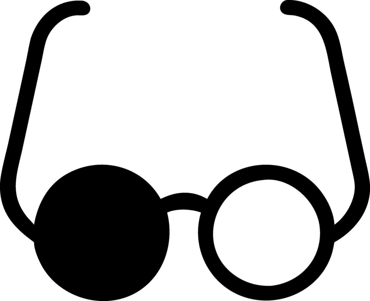 Classic Round Spectacles Icon Collection vector