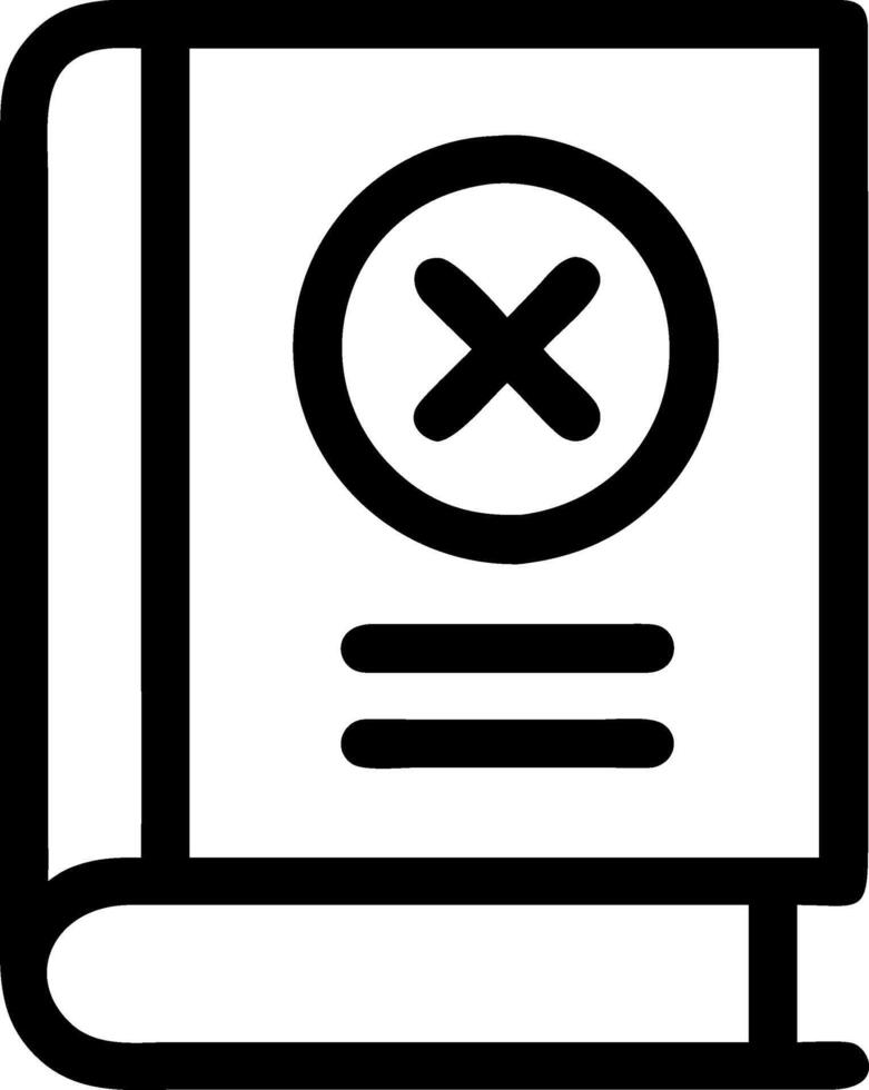 Simple Rule Book Symbol Collection vector
