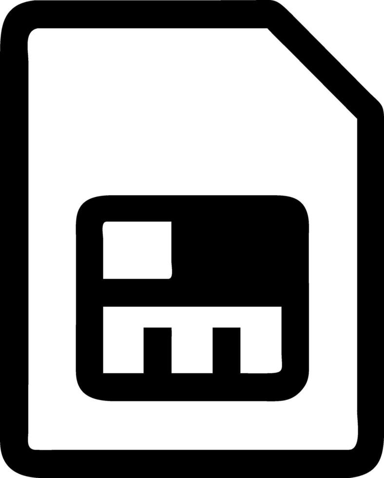 Communication SIM Card Icon Collection vector