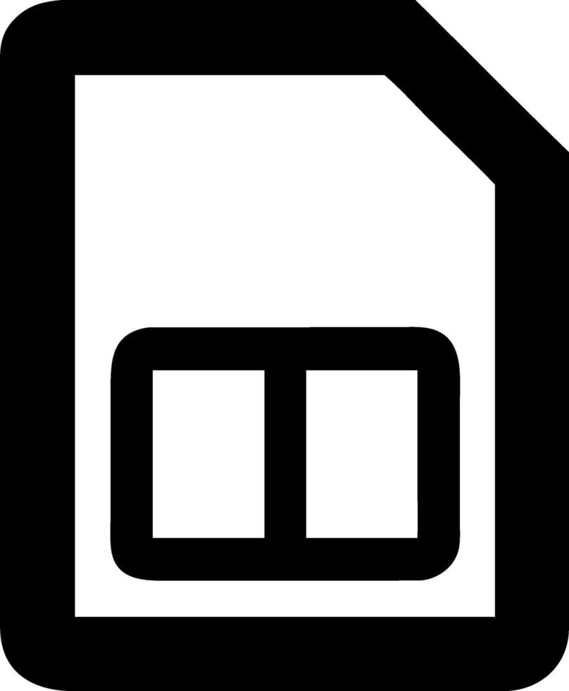 Mobile SIM Card Icon Set vector