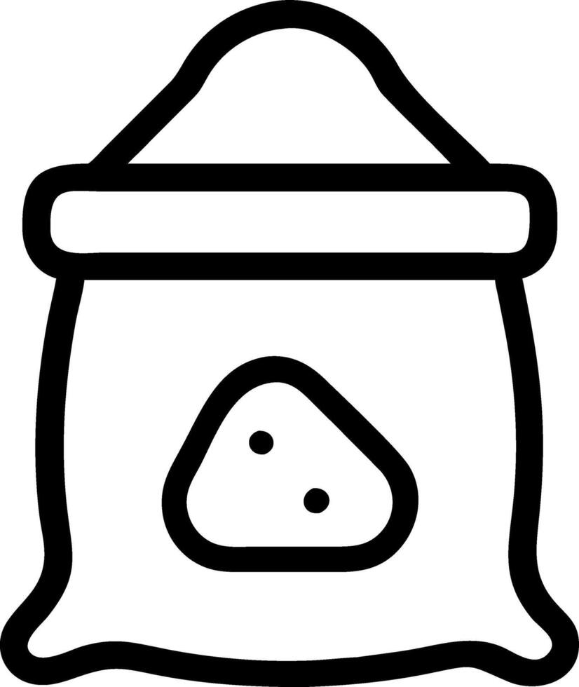 Baking Essentials Bag of Flour Icon Designs vector