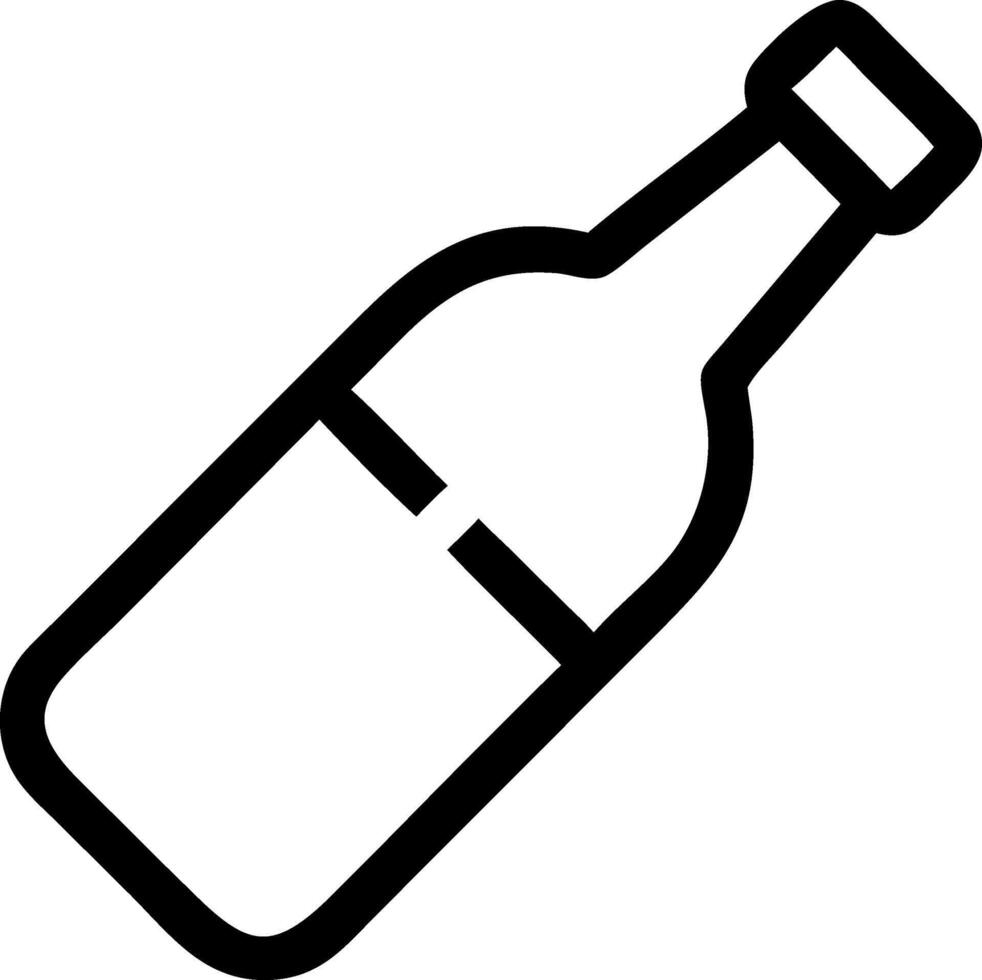 Modern Beer Bottle Icon Set vector
