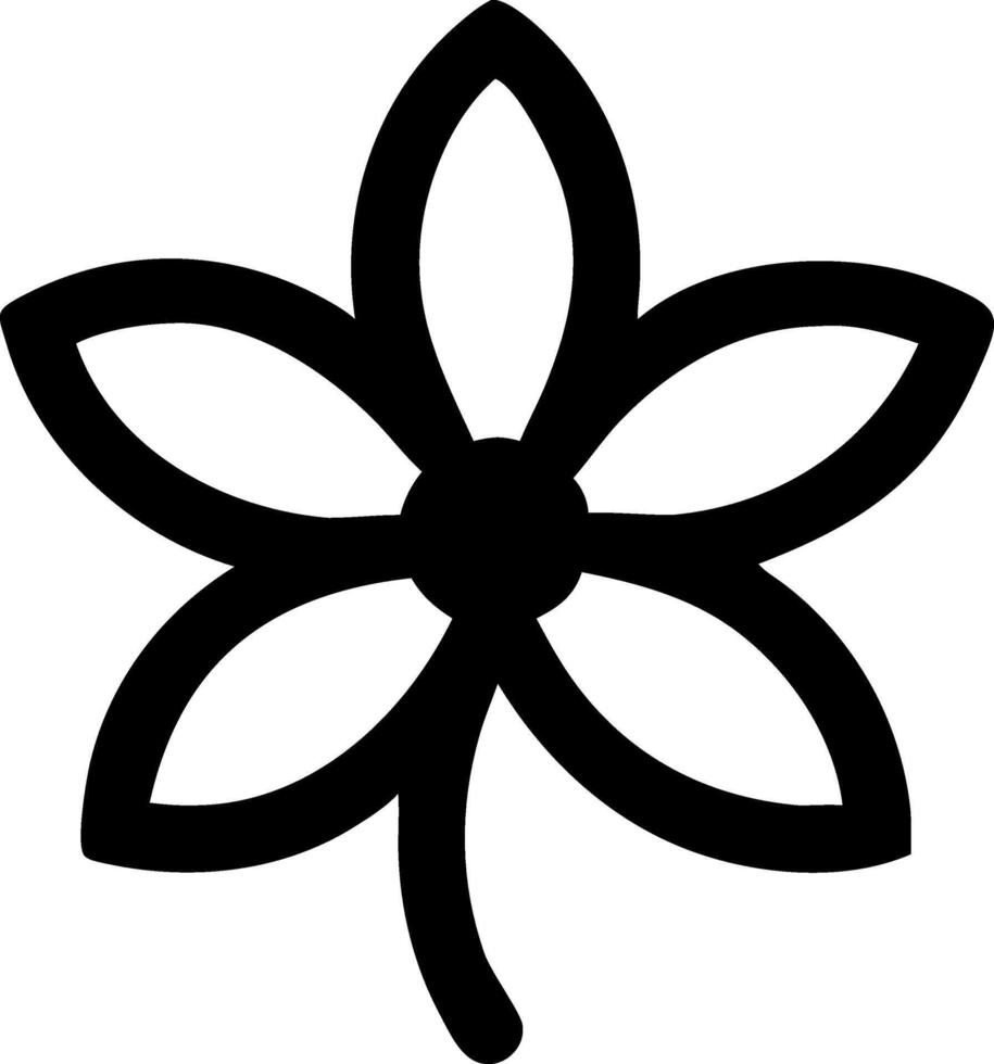 Botanical Flower Icon Set vector