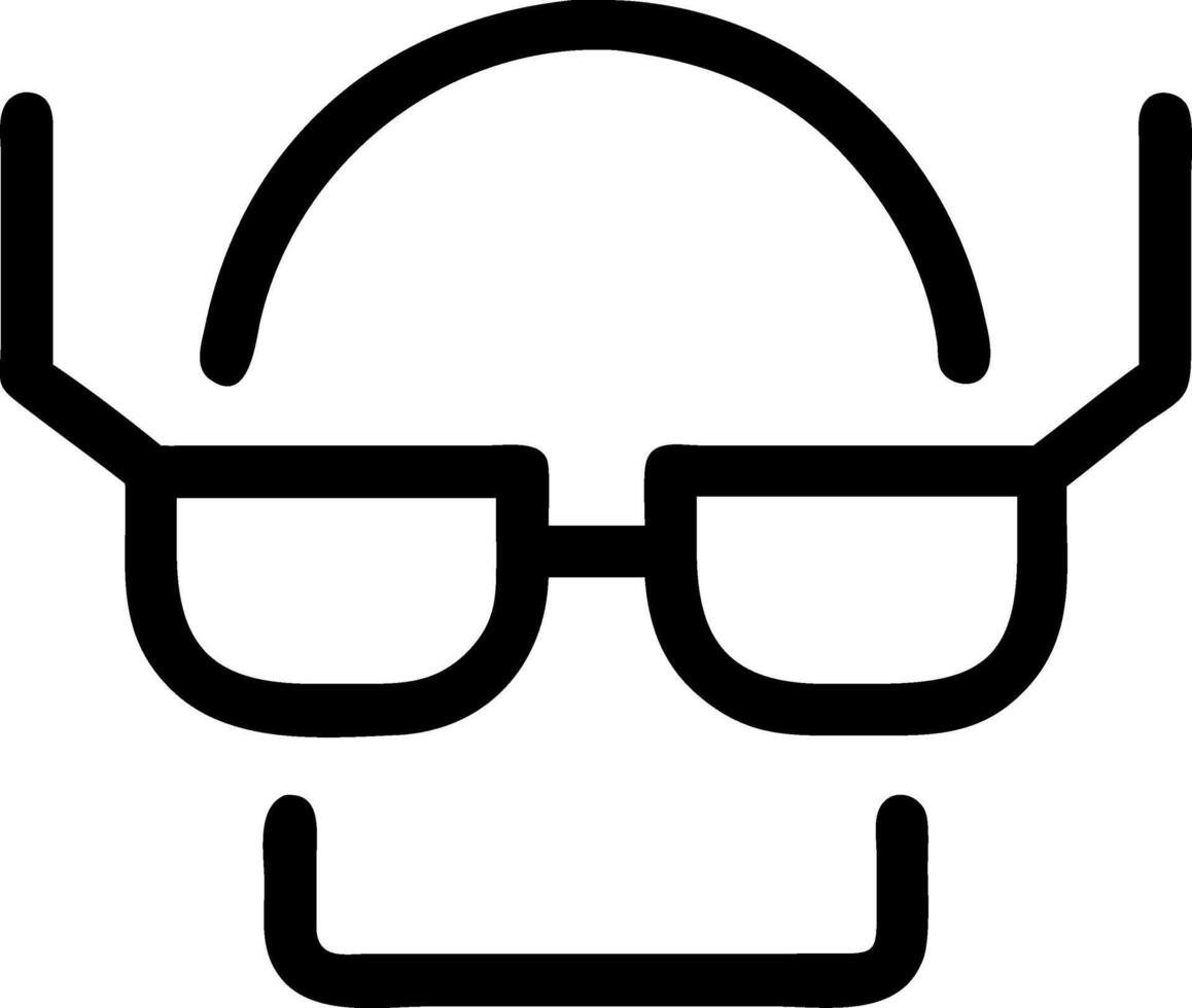 Retro X-Ray Specs Emblem Set vector