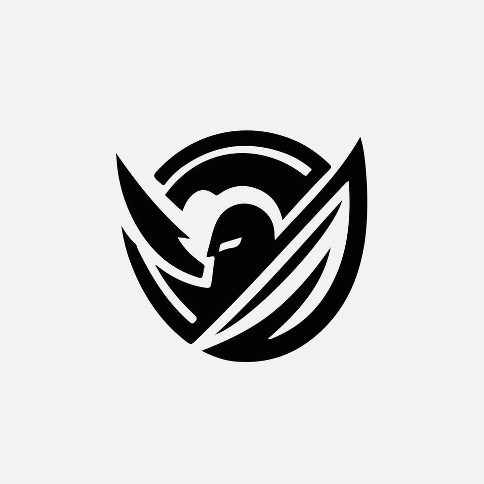 Sentinel Linear Spartan Collection Logo Design vector