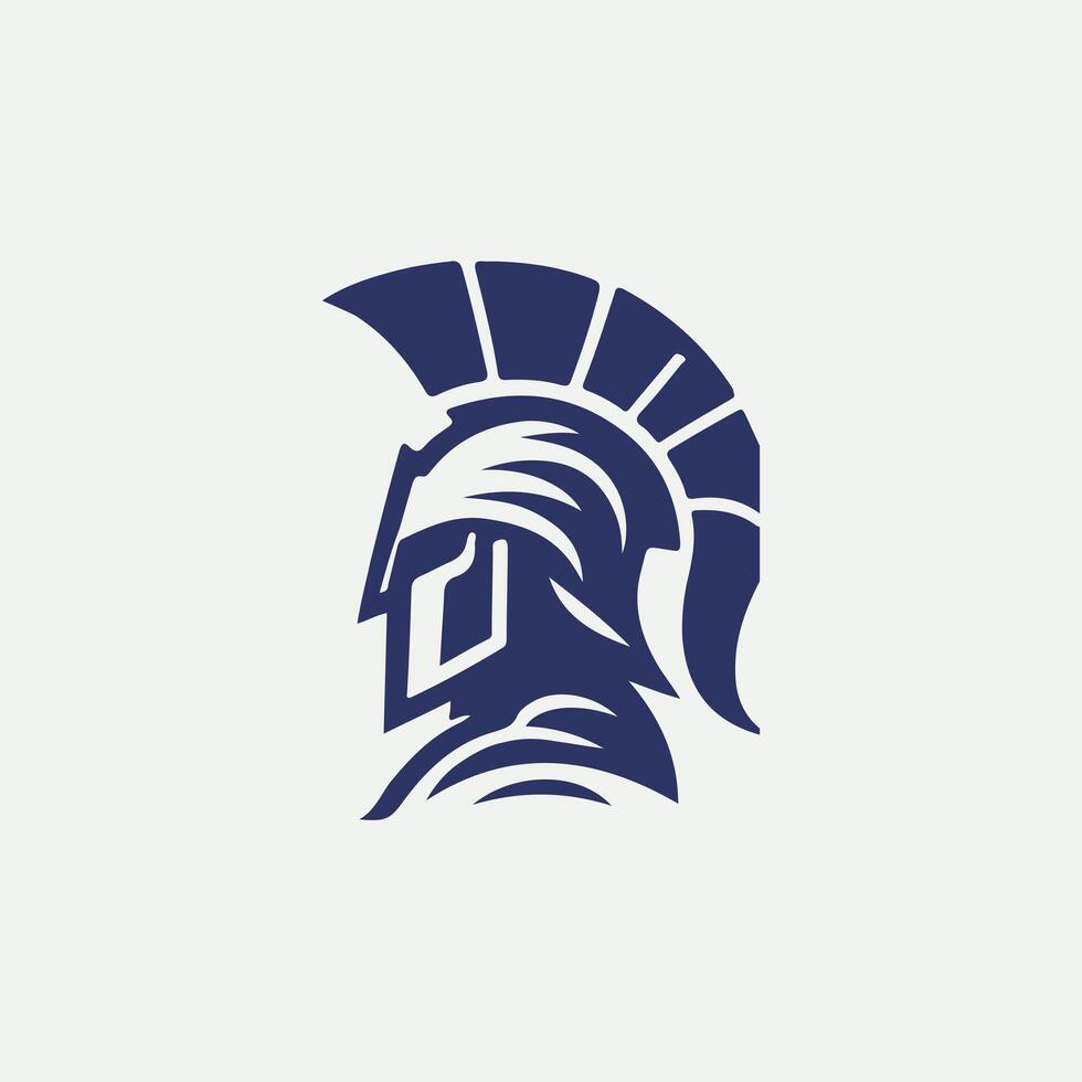 Honorbound Linear Spartan Collection Logo Design vector