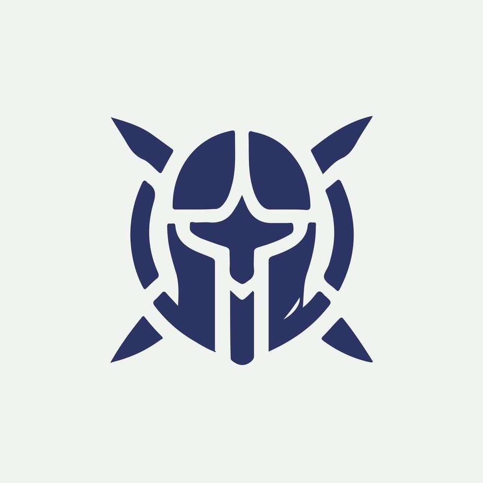 Vigil Linear Spartan Collection Logo Design vector