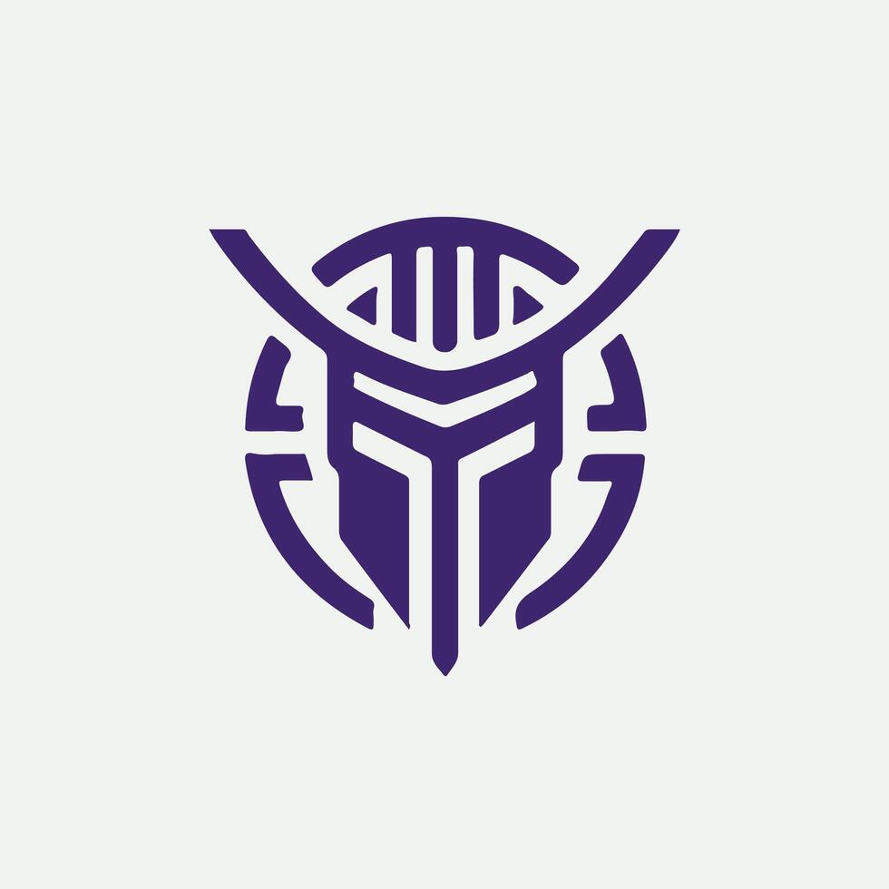 Aegis Linear Spartan Collection Logo Design vector
