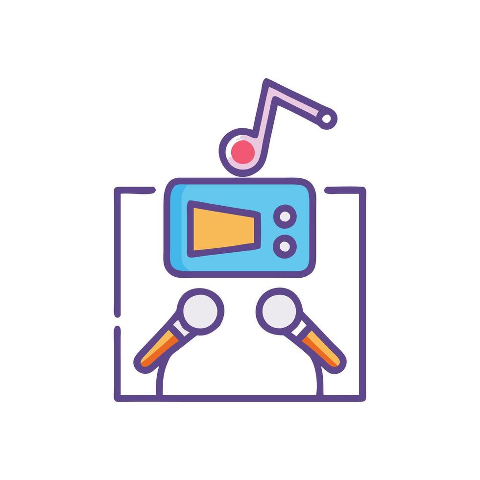 Reality Show Icon for Music Competitions vector