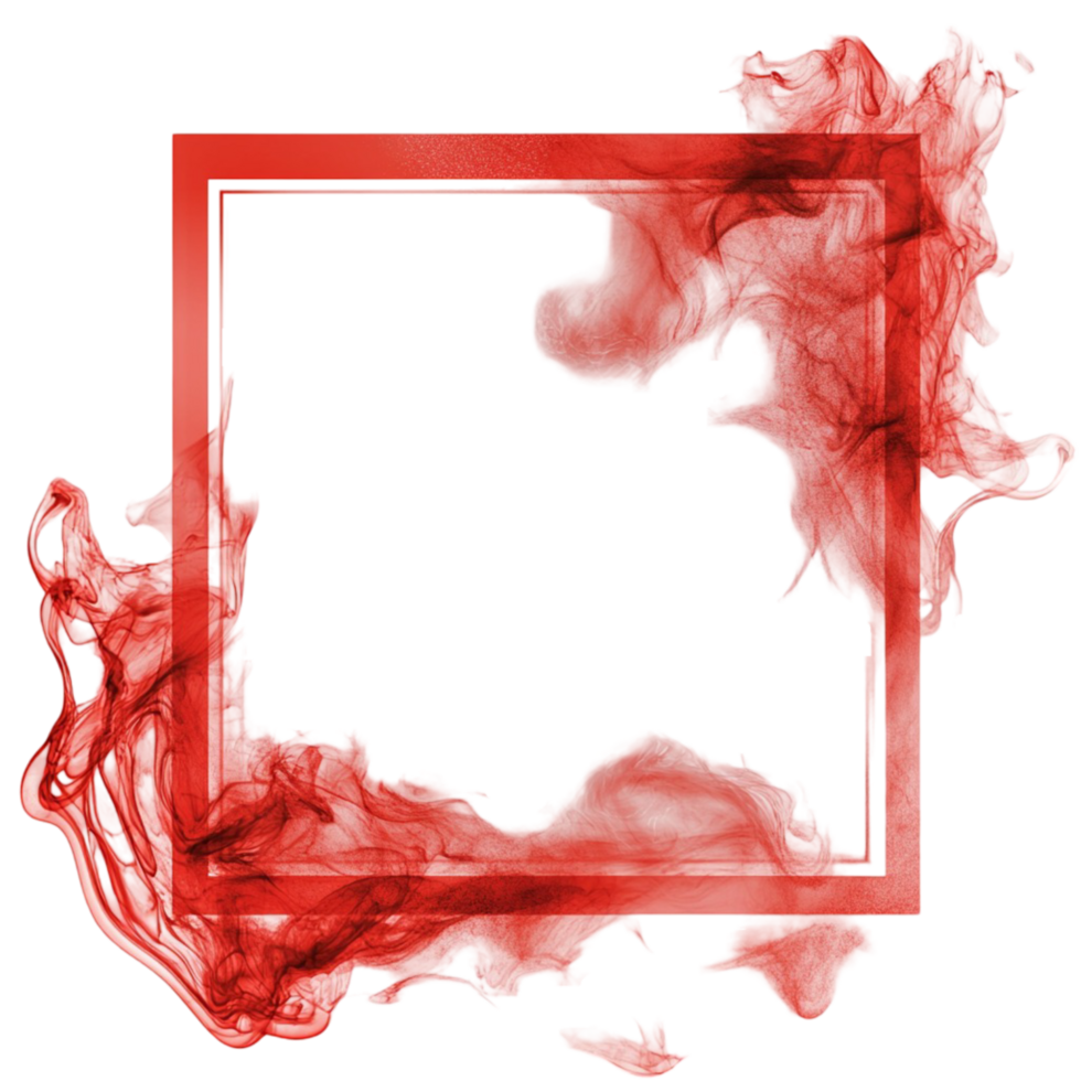 Red ink smoke cloud abstract on istic texture element png