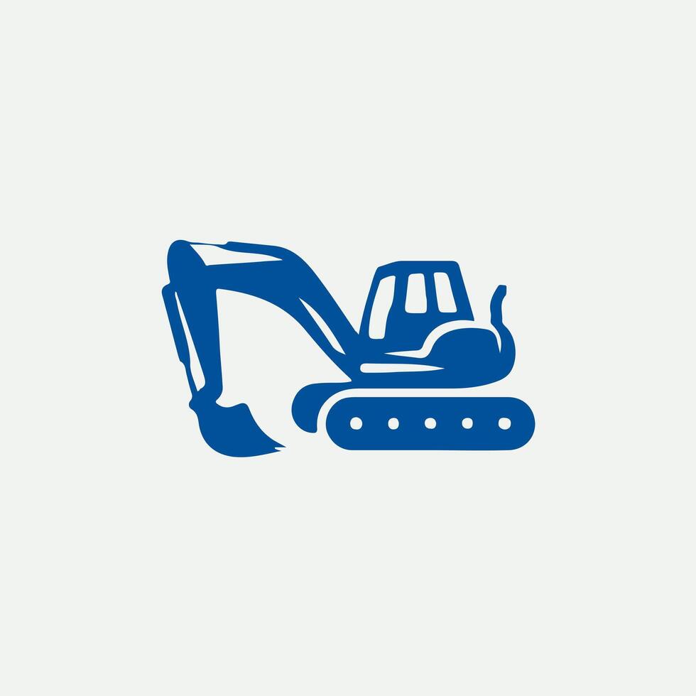 Dyna Dig Backhoe Excavator Logo vector