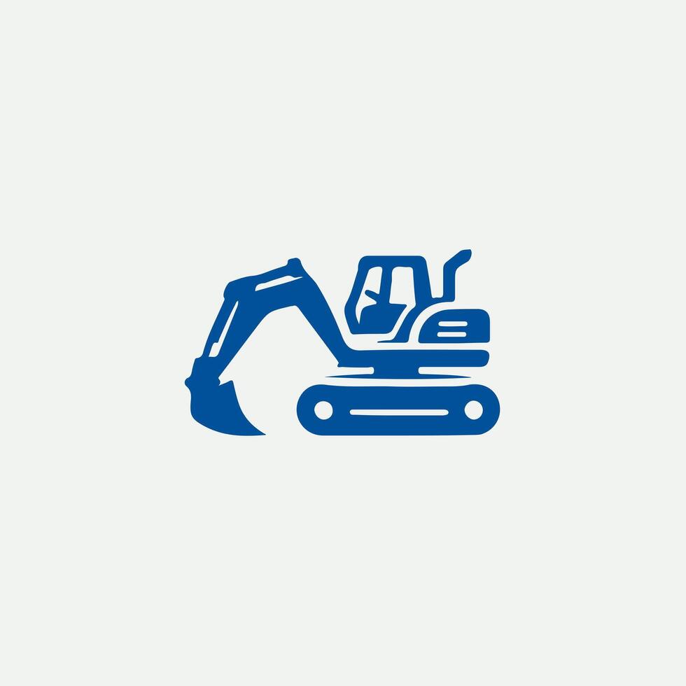 Beast Backhoe Excavator Logo vector