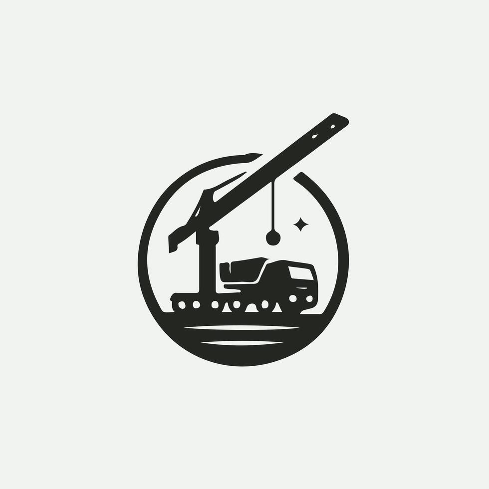 Tower Crane Logo vector