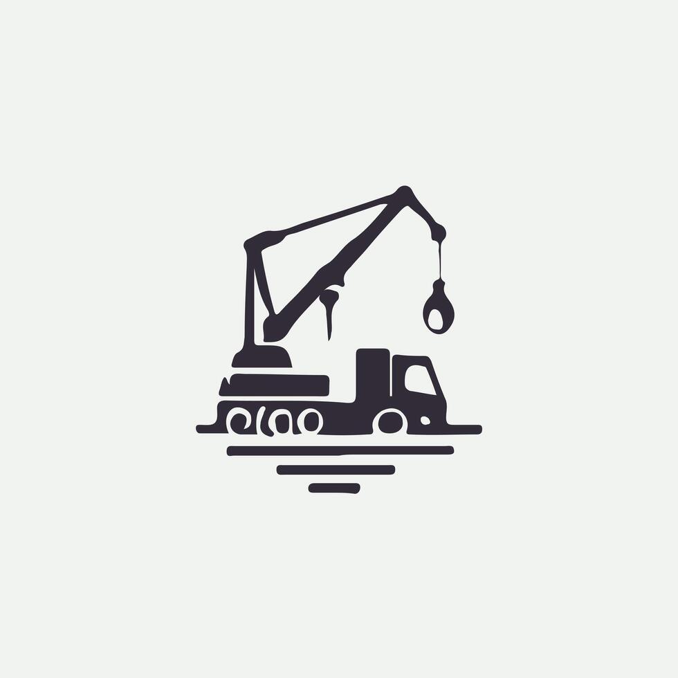 Edge Crane Logo Design vector