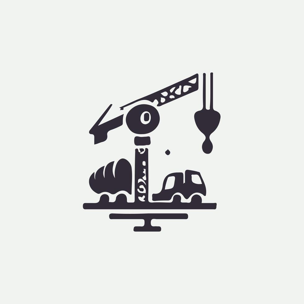 ProLift Crane Logo Design vector