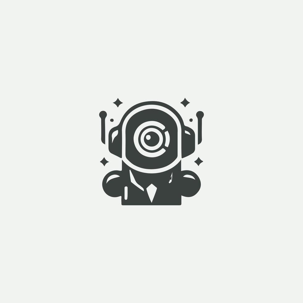 Hyper Mechs Robot Logo vector
