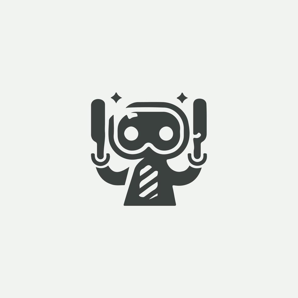 The Bot Vault Robot Logo vector