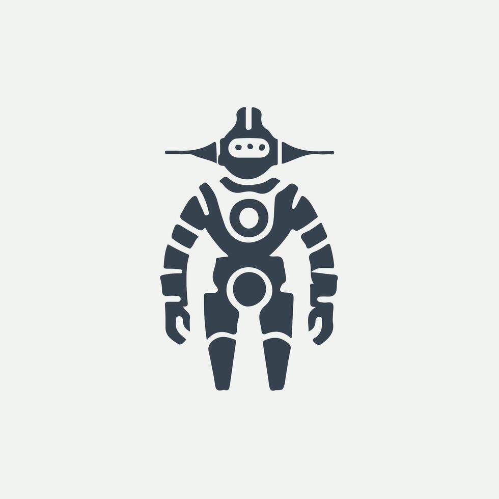 Mega Mechs Robot Logo vector