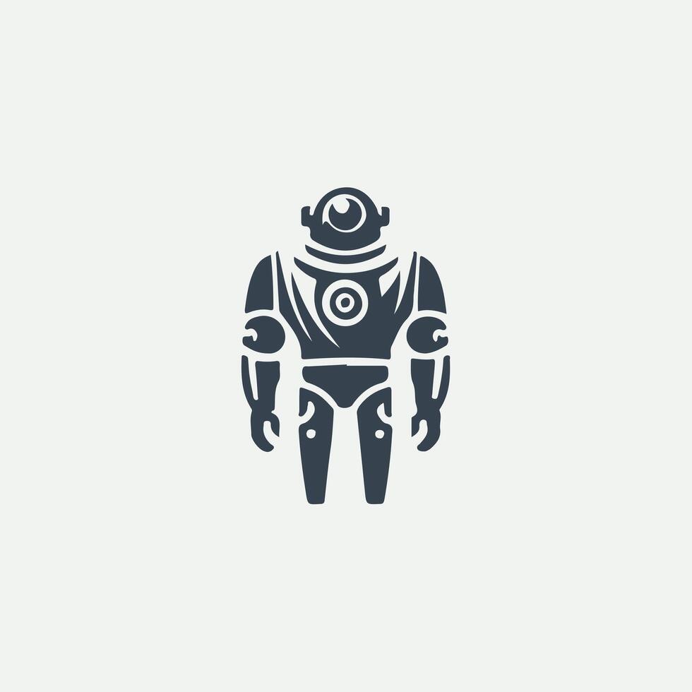 Mecha Max Robot Logo vector