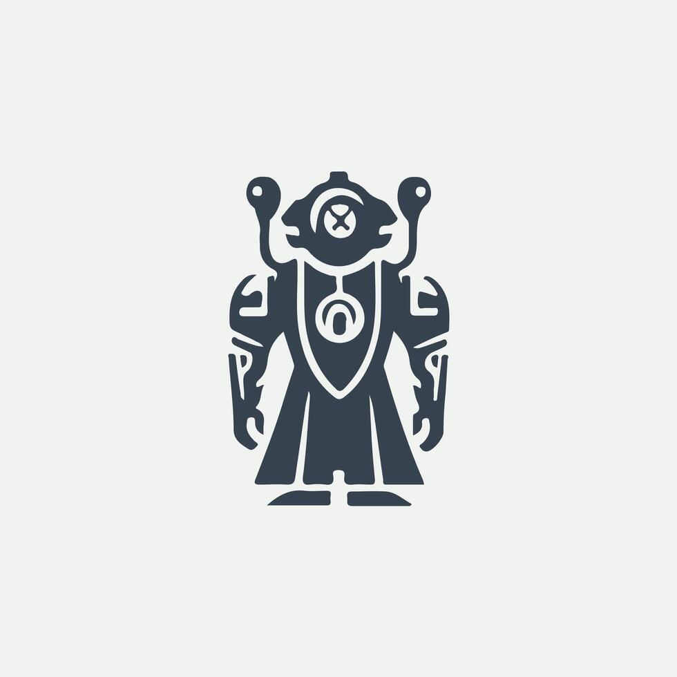 Xeno Bots Robot Logo vector