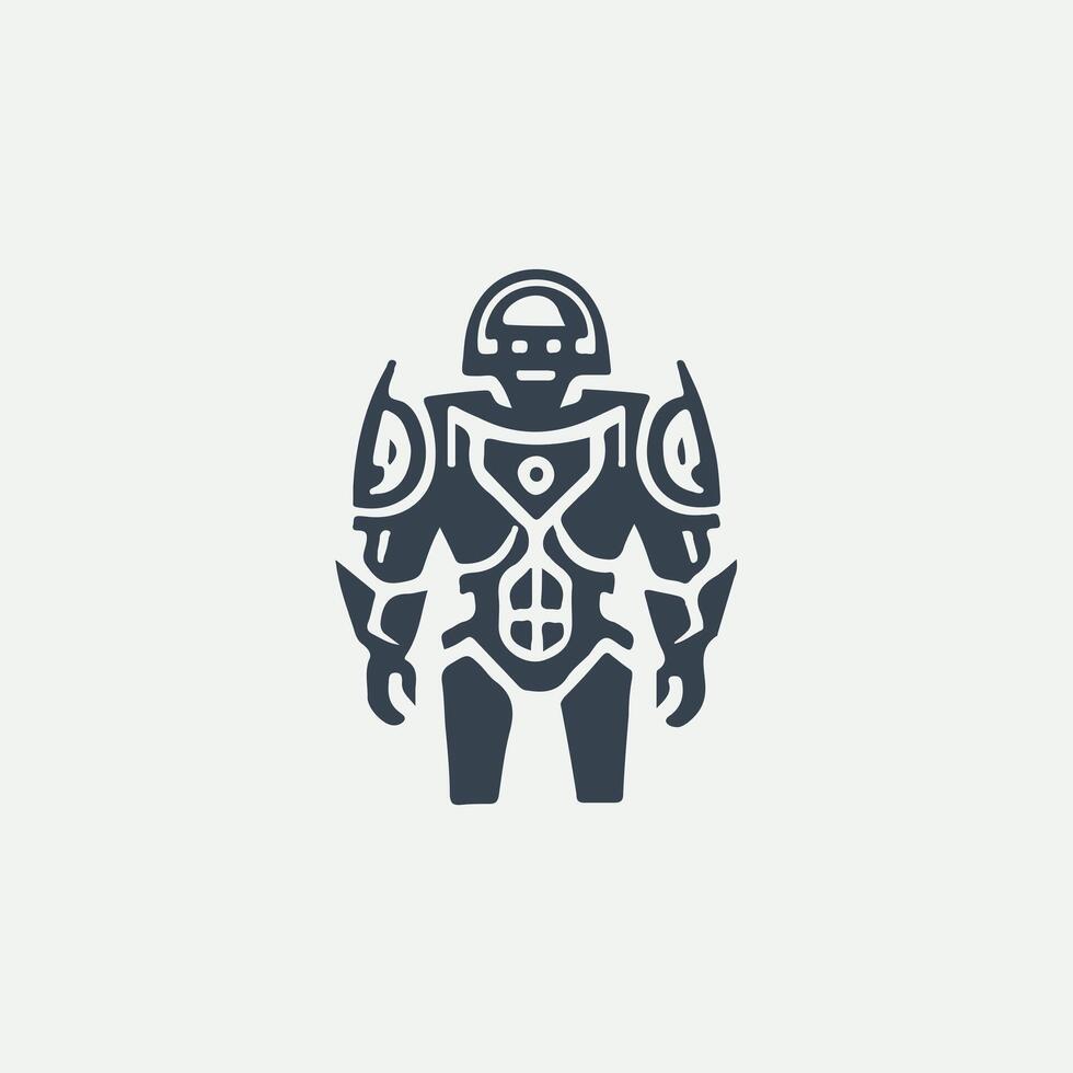 Quantum Robot Logo vector